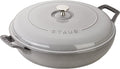 Staub Cast Iron 3.5-qt Braiser - Graphite Grey, Made in France