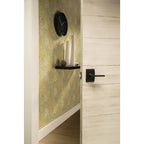 Latitude Matte Black PassaHall/Closet Door Lever with Century Trim