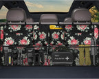 Car Trunk Organizer,Large Capacity Backseat Trunk Organizer(42"*18"),Collapsible Car Storage Bag with 8 Pocekt,Car Organizer for SUV/MPV/Truck - Floral