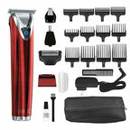 Wahl 9864r Clipper  Steel Lithium Ion Plus Beard Trimmer Deluxe Kit Red