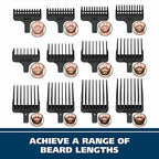 Wahl 9864r Clipper  Steel Lithium Ion Plus Beard Trimmer Deluxe Kit Red