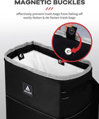 AUJEN Trash Can- Easy-to-Install Car Accessory Interior - Leak-Proof Organizer and Storage Bag for The Back/Front/Console of Any Cars,Sedans, SUVs &amp; Trucks
