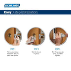 Avila Satin Nickel Privacy Bed/Bath Door Lever
