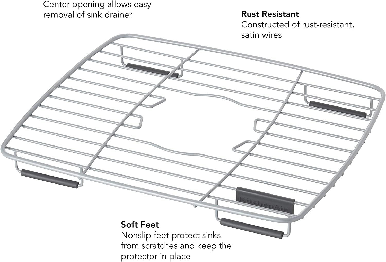 KitchenAid KE109OHCGA Small Wire Sink Protector, one size, Charcoal Gray