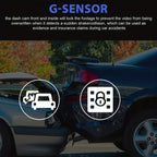 1080P Car Dash Cam 2 Camera Cycle Recording Video Recorder, Front And Inside View Camera, ParMonitor, Reverse Camera, Infrared Night Vision