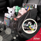 Lusso Gear Car Seat Organizer for Front or Backseat - Great for Adults &amp; Kids, Features 9 Storage Compartments for Toys, Magazines, Tissues, Maps, Books, Documents, Games &amp; More (Planets)