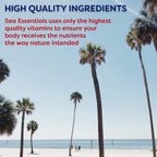 Wellgenix Sea Essentials Coral Calcium Liquid Vitamin for High Absorption - Nutritional Multivitamin Supplement - Sea Berry Flavor (32 oz) (5 Pack)