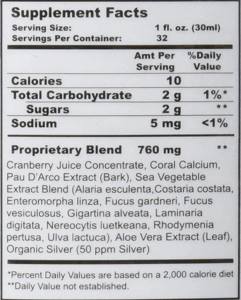 Wellgenix Sea Essentials Coral Calcium Liquid Vitamin for High Absorption - Nutritional Multivitamin Supplement - Sea Berry Flavor (32 oz) (5 Pack)