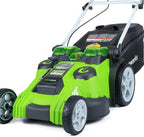 Greenworks 25302 20-Inch 40V Twin Force Cordless Lawn Mower, 5Ah Battery & Charger Included