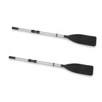 Mariner 4-Person Inflatable River Lake Dinghy Boat and Oars Set (2 Pack)