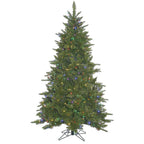 Vickerman Durango Spruce Artificial Christmas Tree with 800 Multi-Colored LED Lights, 7.5' x 55"
