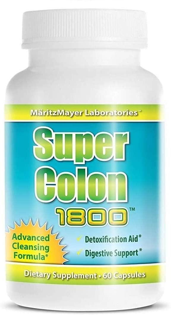 Super Colon 1800 Max Strength Weight Loss Detox Cleanse All Natural with Acai Fruit and Fennel Seeds1 Bottle 60 Capsules Per Bottle 50 Bottles