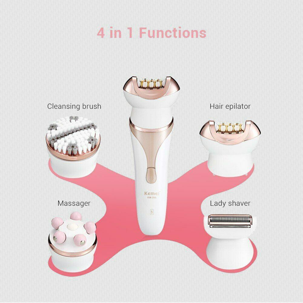 Electric 4 in 1 Women Shaver Female Body Hair Removal  Trimmer Facial