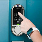 Vision Satin Nickel Deadbolt with Video Doorbell Smart Lock