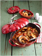 Staub Cast Iron 3-qt Tomato Cocotte - Cherry, Made in France