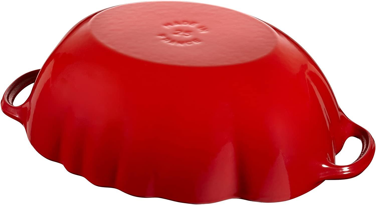 Staub Cast Iron 3-qt Tomato Cocotte - Cherry, Made in France