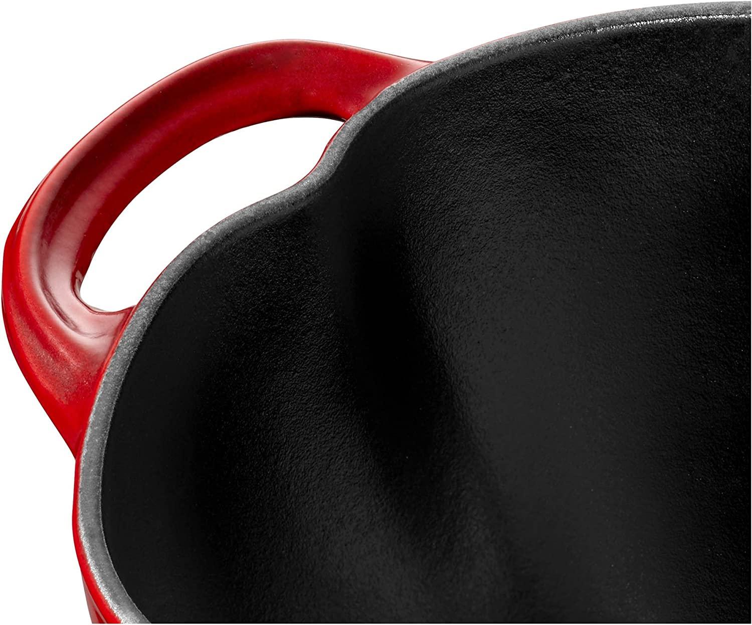 Staub Cast Iron 3-qt Tomato Cocotte - Cherry, Made in France