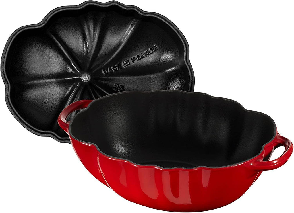 Staub Cast Iron 3-qt Tomato Cocotte - Cherry, Made in France