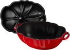 Staub Cast Iron 3-qt Tomato Cocotte - Cherry, Made in France