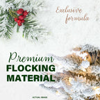 Fraser Hill Farm Clear Prelit LED Green Flocked Mountain Pine Artificial Christmas Tree, with Smart String Lighting 7.5'