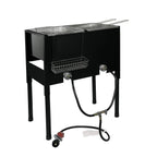 Outdoor Triple 3 Basket Deep Fryer Propane Portable Camping  Steel