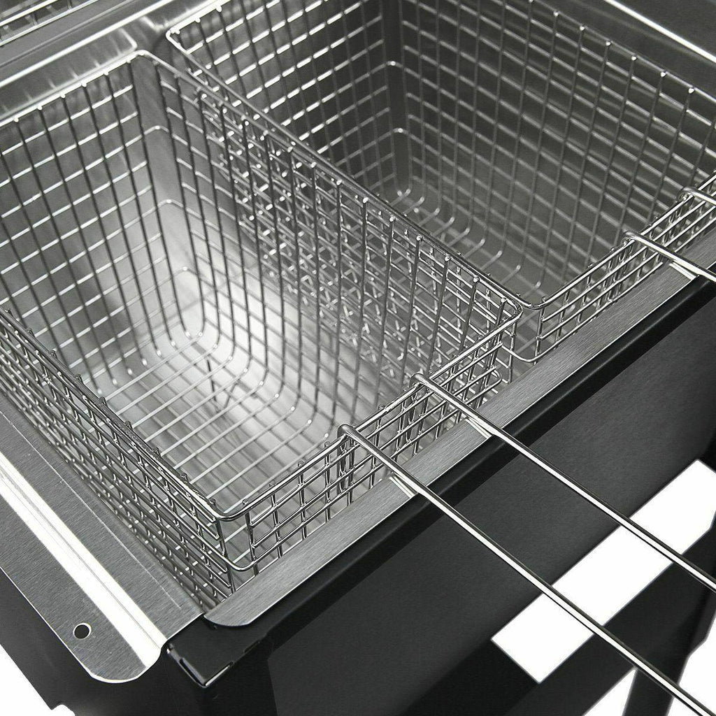 Outdoor Triple 3 Basket Deep Fryer Propane Portable Camping  Steel