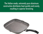 Ballarini Parma Forged Aluminum 11-inch Nonstick Grill Pan, Made in Italy