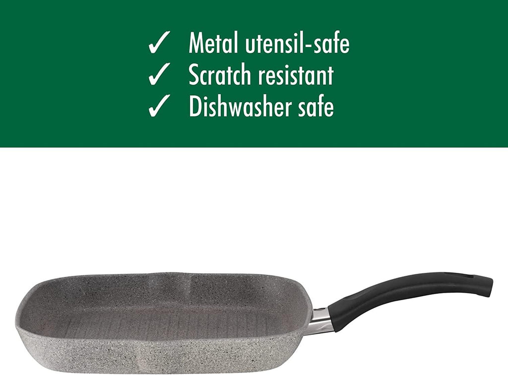 Ballarini Parma Forged Aluminum 11-inch Nonstick Grill Pan, Made in Italy