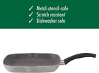 Ballarini Parma Forged Aluminum 11-inch Nonstick Grill Pan, Made in Italy
