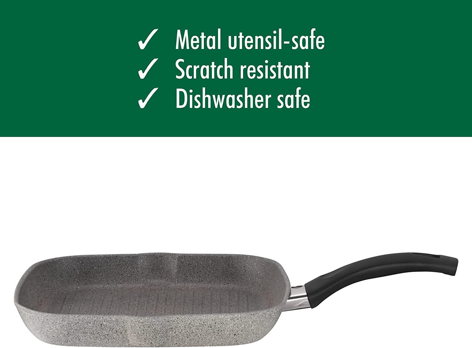 Ballarini Parma Forged Aluminum 11-inch Nonstick Grill Pan, Made in Italy