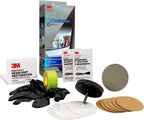 3M Ultra Headlight Restoration Kit, Easy Heavy-Duty Restoration, 39195, 1 Kit, Drill Required, Gray