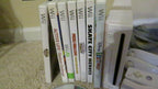Wii Gaming Console + 8 Pre-Loaded Games OEM Cords RVL-001 Lot 8 Games