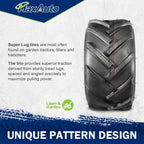 MaxAuto 2 Pcs 20x10.00-8 Super Lug Lawn & Garden Tire, 4PR