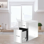 BBQ Double Doors Drawer Outdoor Kitchen  Steel Access 20x13x20"~