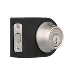 660 Series Satin Nickel Single Cylinder Deadbolt Featuring SmartKey Security with Microban Antimicrobial Technology