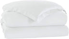 Duvet Cover King with Zipper Closure 1 Piece 1000 Thread Count Long-Staple Egyptian Cotton Comforter Cover Ultra Soft Duvet Protector, Hotel Class Quilt Cover(King/Cal King, White)