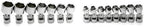 SK 3915 15 Piece 3/8-Inch Drive 6 Point 7-Millimeter to 24-Millimeter Flex Socket Set