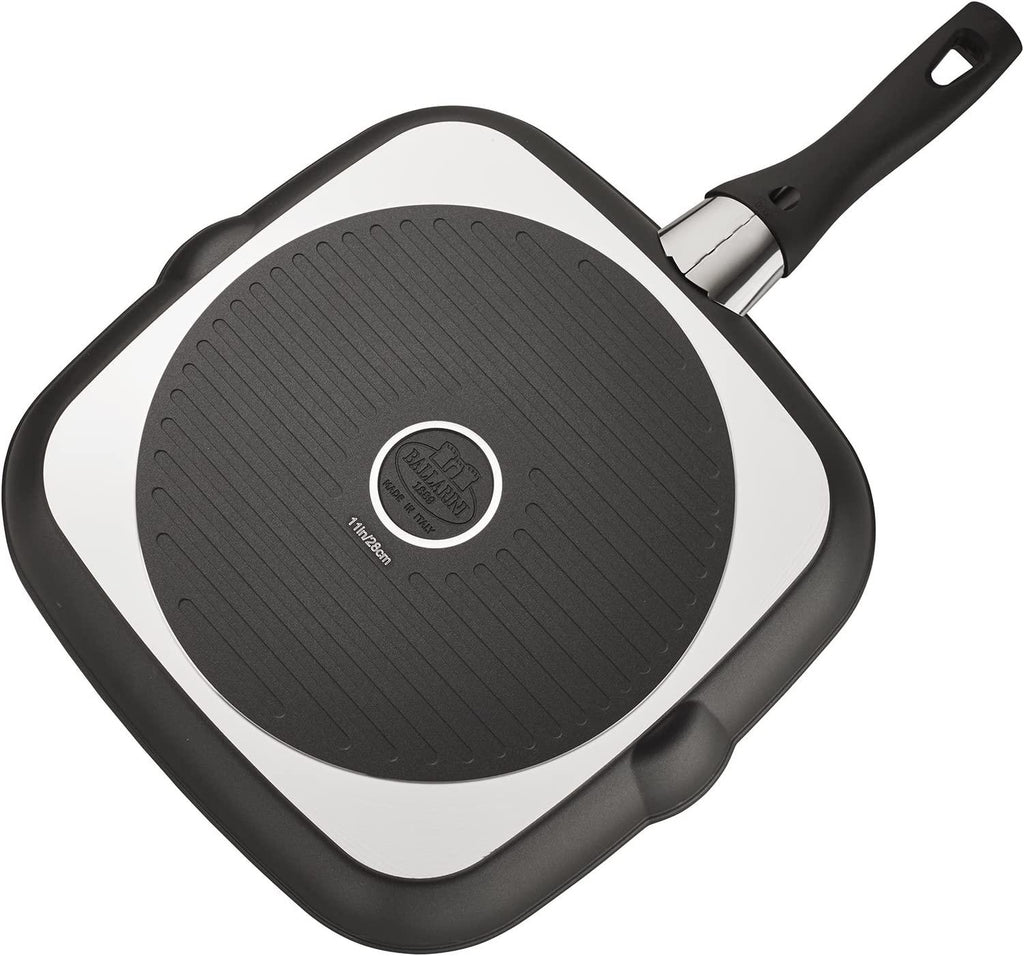 Ballarini Pisa Forged Aluminum 11-inch Nonstick Grill Pan, Made in Italy