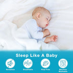 Queen Mattress Protector, Waterproof Breathable Noiseless Queen Mattress Pad with Deep Pocket for 6-18 inches Mattress, White