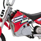 MX350 Dirt Rocket Kids Electric Toy Motocross Motorcycle Dirt Bike, Red