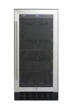 Summit Appliance ALBV15 Black Wide Cabinet -In BeveraCenter