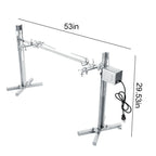 Rotisserie Kit For Barbecue  Steel Spit Rod Meat Forks With Electric WT
