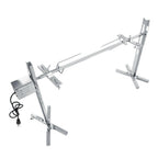 Rotisserie Kit For Barbecue  Steel Spit Rod Meat Forks With Electric WT