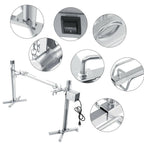 Rotisserie Kit For Barbecue  Steel Spit Rod Meat Forks With Electric WT