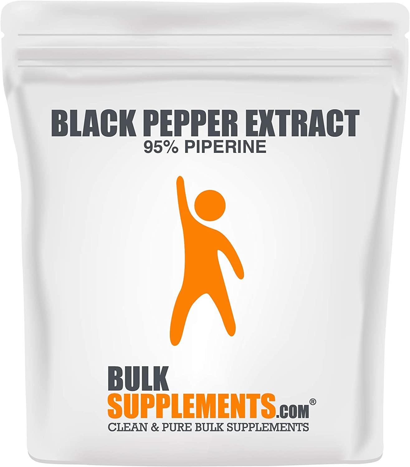 BulkSupplements.com Black Pepper Extract (95% Piperine) (500 Grams - 1.1 lbs)