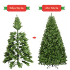 Costway Pre-Lit PVC Christmas Tree 7Ft Spruce Hinged 700 LED Lights