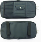 Da by Car Sun Visor Organizer Auto Car Visor Pocket and Interior Accessories Car Truck Visor Storage Pouch Holder with Multi-Pocket Net Zippers(Black)