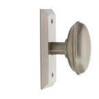 Studio Plate 2-3/4 in. Backset Satin Nickel PassaHall/Closet Homestead Door Knob