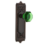 Egg and Dart Plate 2-3/4 in. Backset Timeless Bronze Privacy Bed/Bath Waldorf Emerald Door Knob