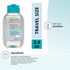 Garnier SkinActive Micellar Cleansing Water, For Waterproof Makeup, 3.4 Fl Oz